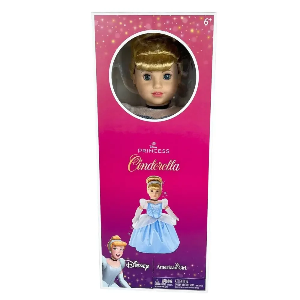 American Girl Princess Cinderella Doll Disney Gown Glass Slippers